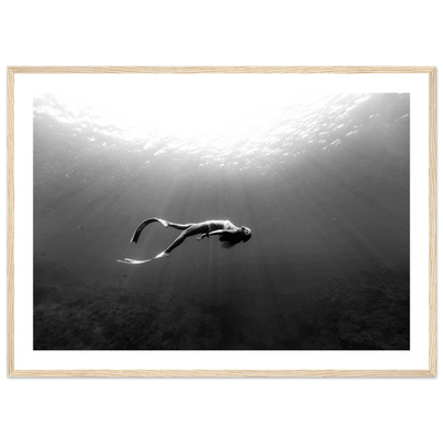 Tableau Noir et Blanc Océan - The Art Avenue