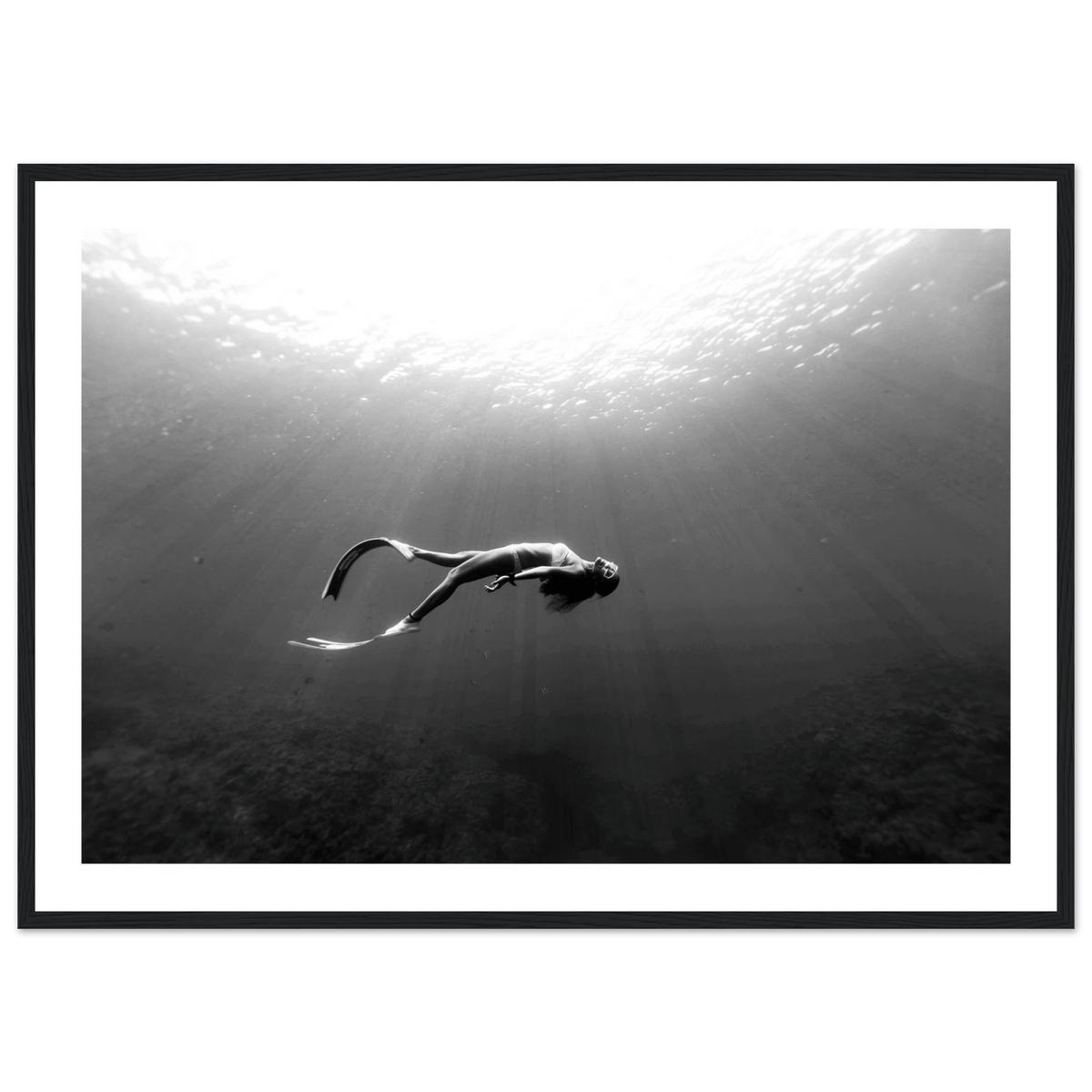Tableau Noir et Blanc Océan - The Art Avenue
