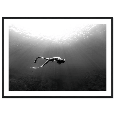 Tableau Noir et Blanc Océan - The Art Avenue
