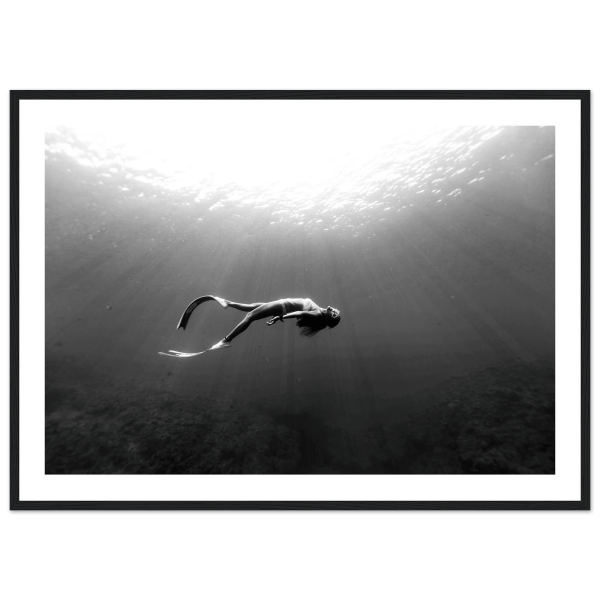 Tableau Noir et Blanc Océan - The Art Avenue