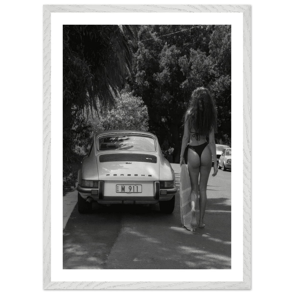 Tableau Noir et Blanc Porsche 911 Vintage - The Art Avenue