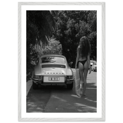 Tableau Noir et Blanc Porsche 911 Vintage - The Art Avenue