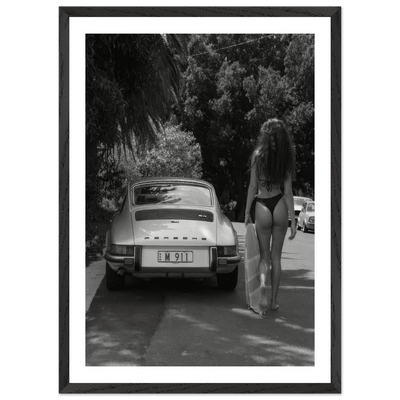 Tableau Noir et Blanc Porsche 911 Vintage - The Art Avenue