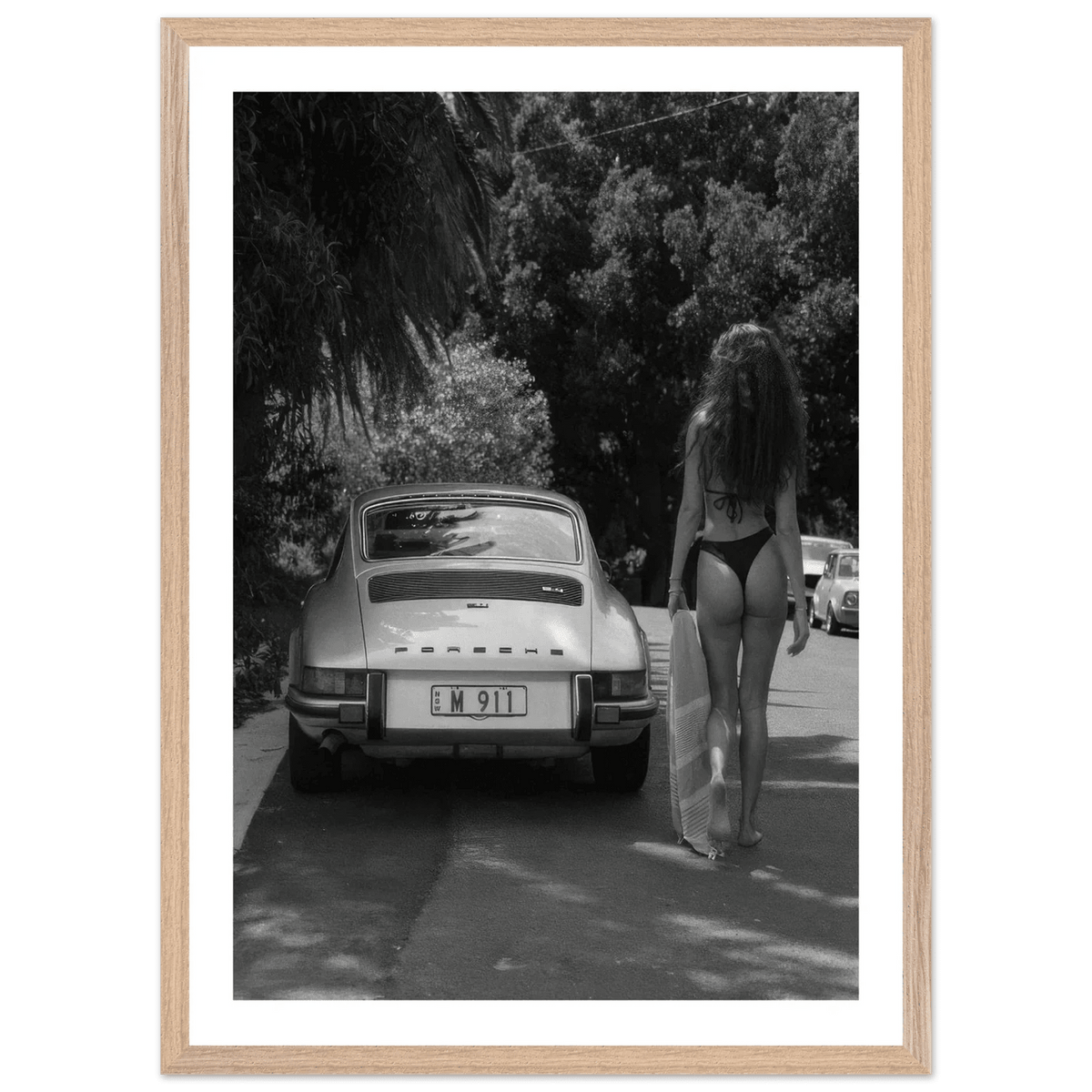 Tableau Noir et Blanc Porsche 911 Vintage - The Art Avenue