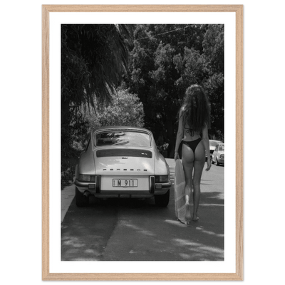 Tableau Noir et Blanc Porsche 911 Vintage - The Art Avenue