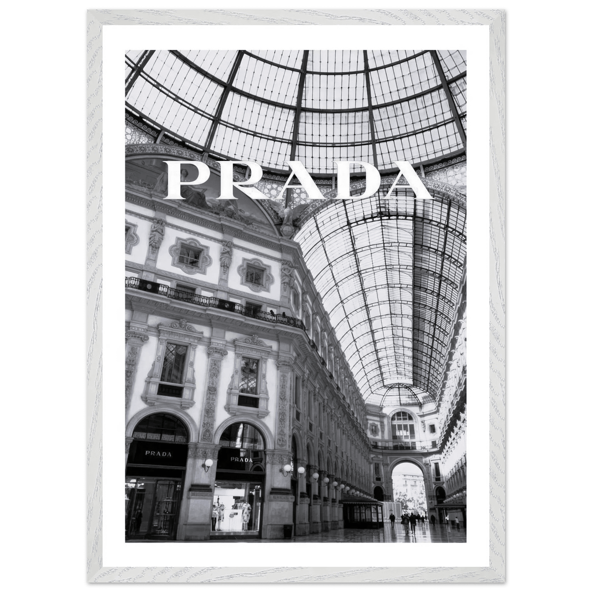 Tableau Noir et Blanc Prada Milan - The Art Avenue