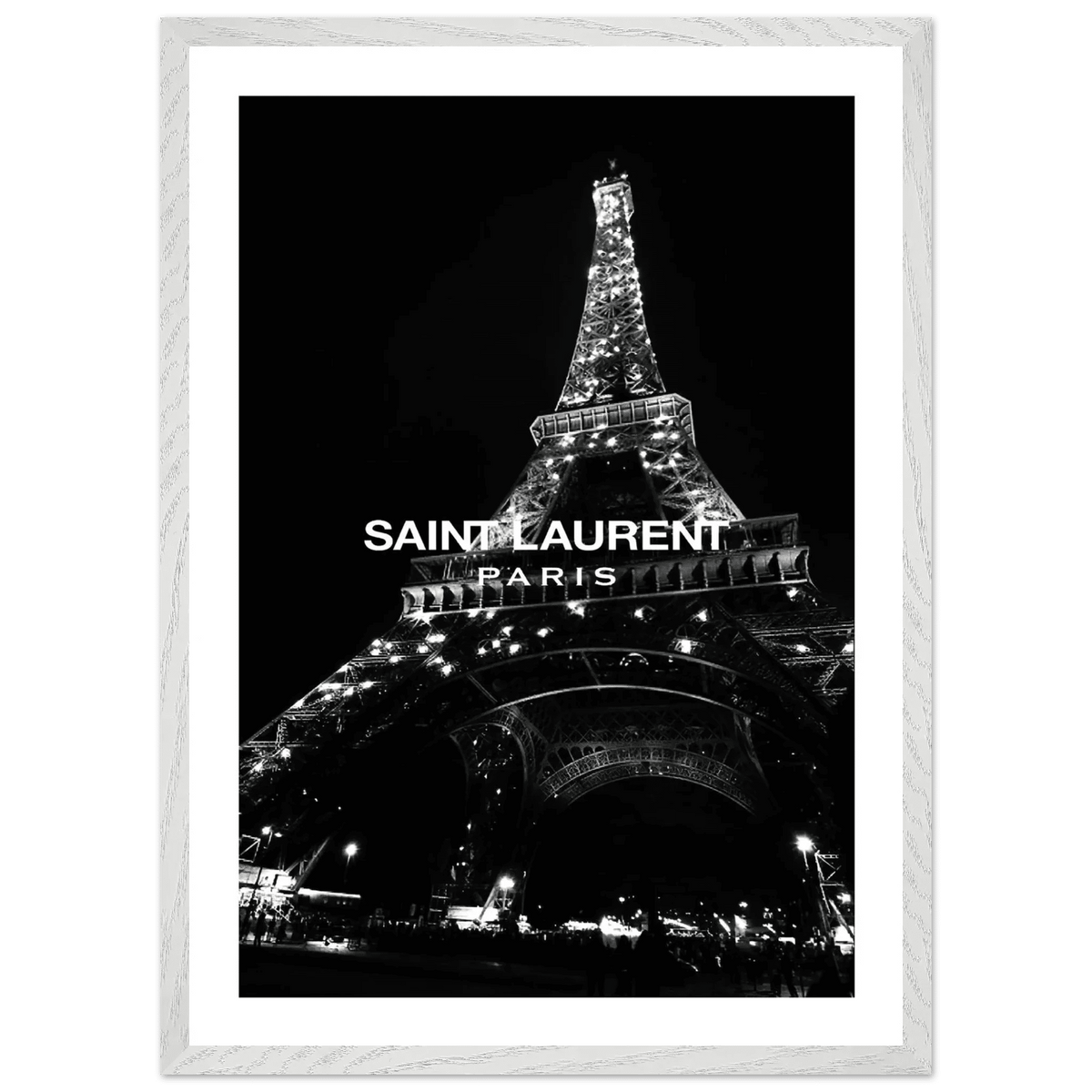 Tableau Noir et Blanc Yves Saint Laurent Paris - The Art Avenue