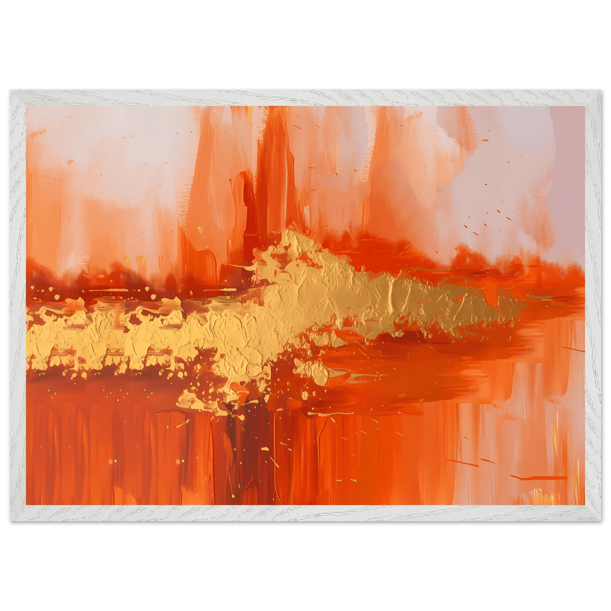 Tableau Orange Abstrait - The Art Avenue