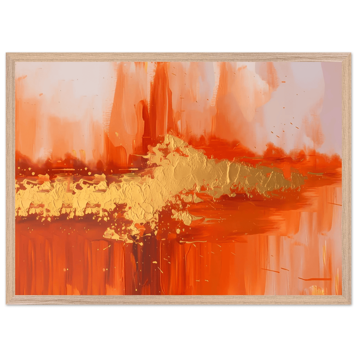 Tableau Orange Abstrait - The Art Avenue