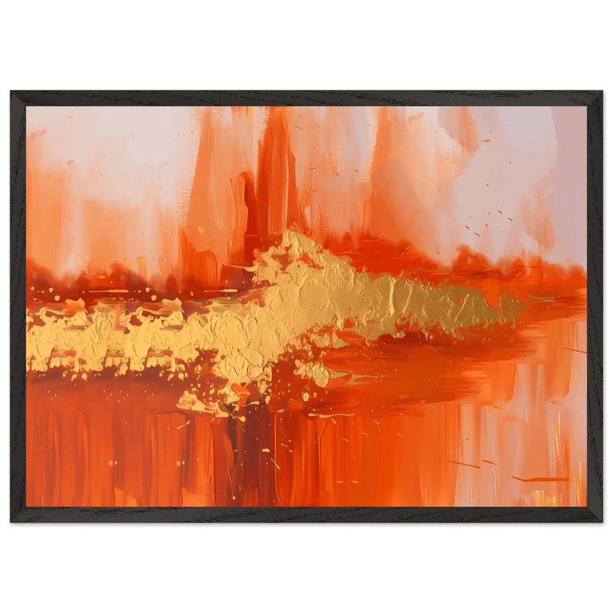 Tableau Orange Abstrait - The Art Avenue