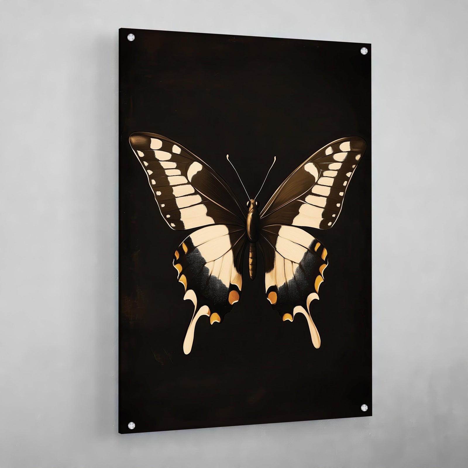 Tableau Papillon Noir et Blanc - The Art Avenue