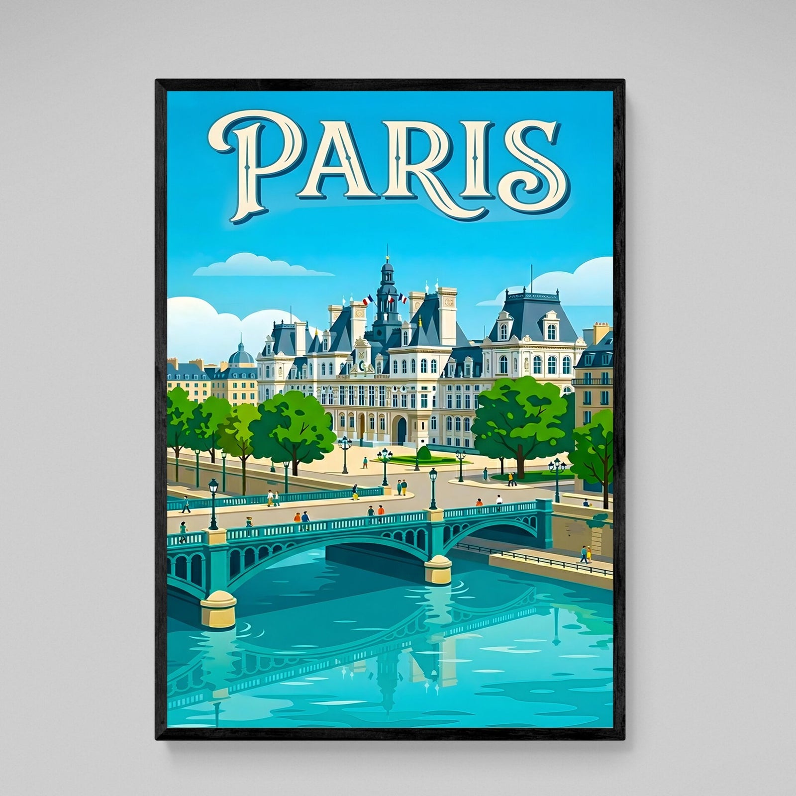 Tableau Paris Illustration Moderne - The Art Avenue