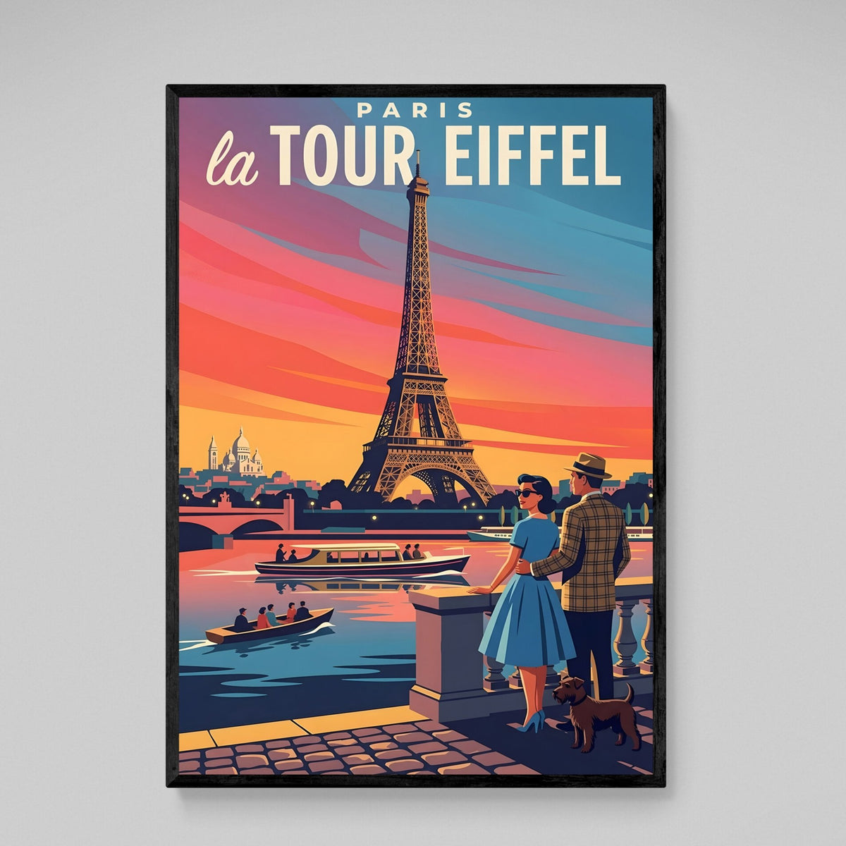 Tableau Paris La Tour Eiffel Vintage - The Art Avenue