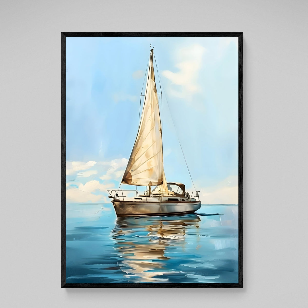 Tableau Peinture Voilier Moderne - The Art Avenue