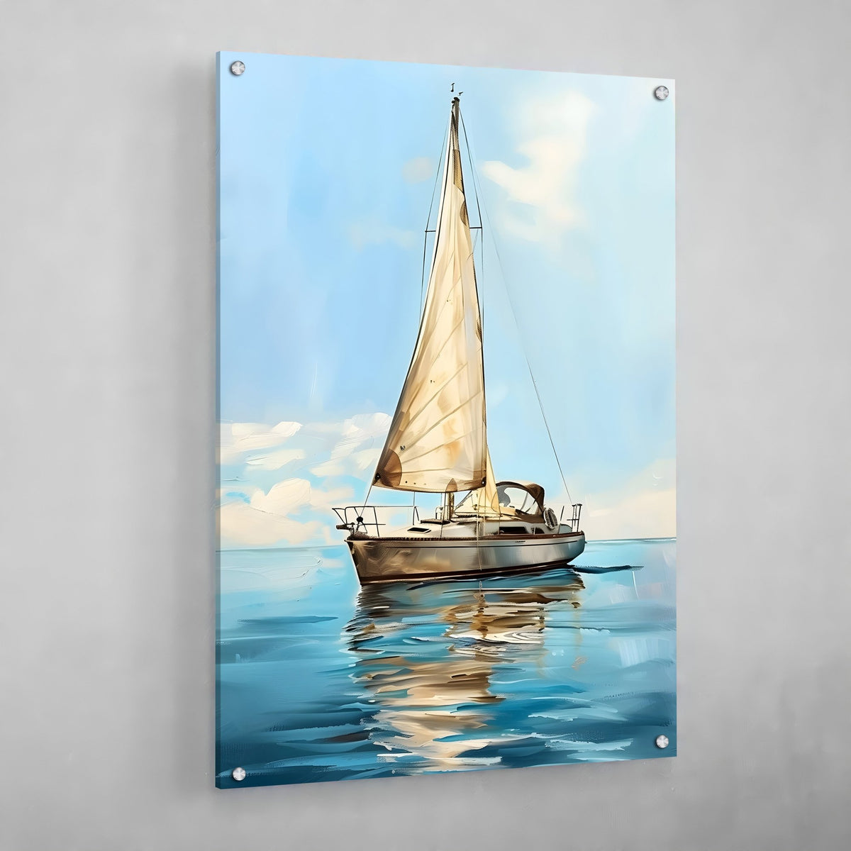 Tableau Peinture Voilier Moderne - The Art Avenue