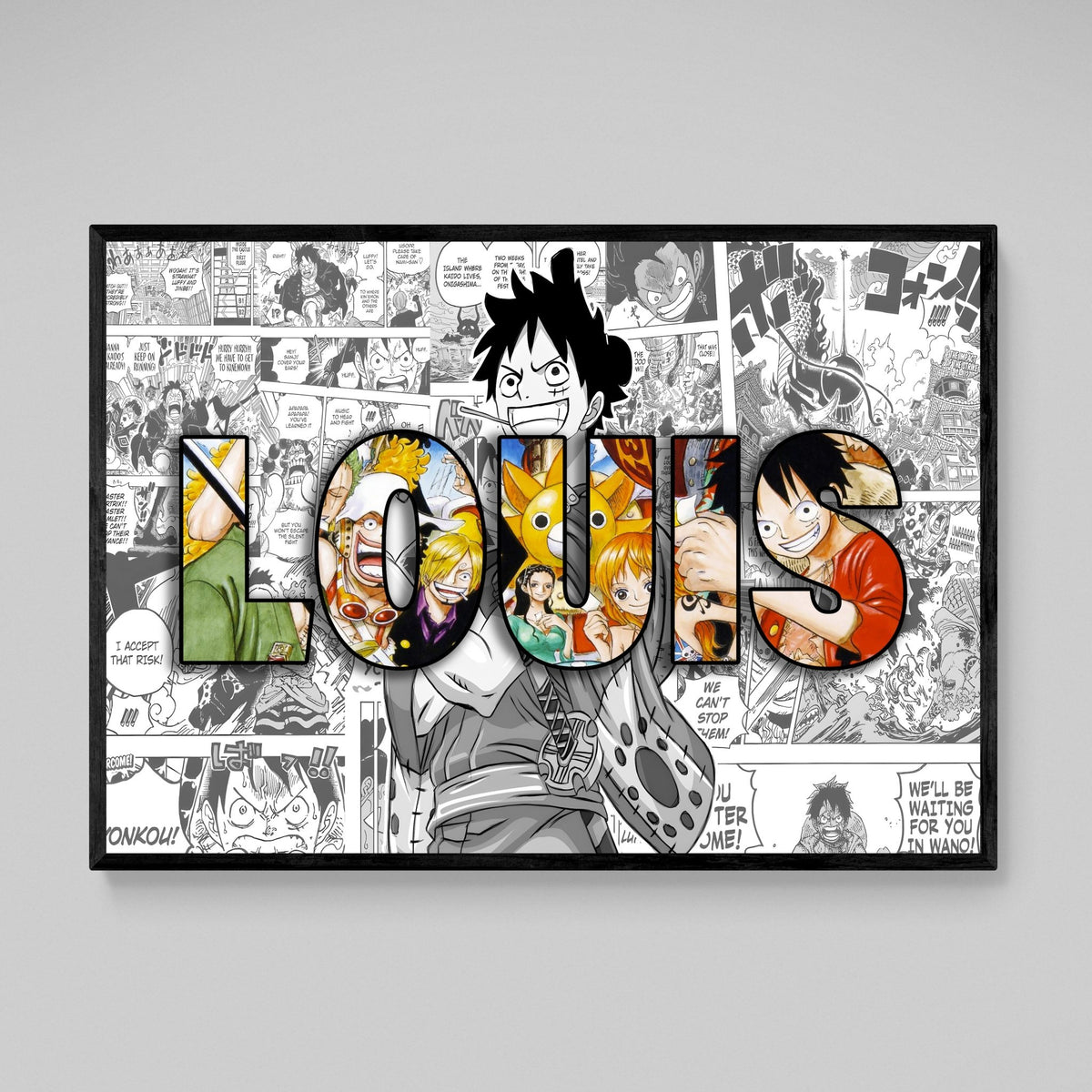 Tableau Personnalisé Manga Prénom - The Art Avenue