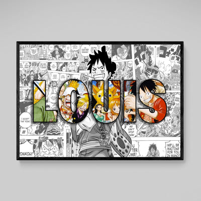 Tableau Personnalisé Manga Prénom - The Art Avenue