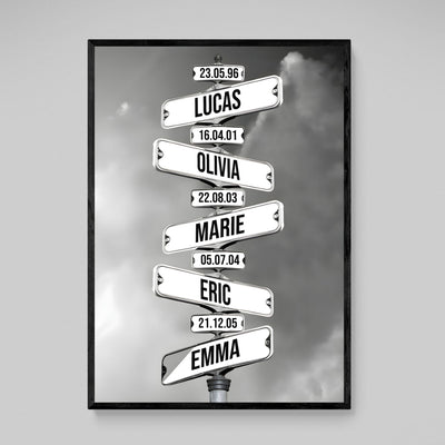 Tableau Personnalisé Prénom - The Art Avenue