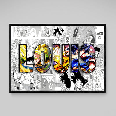 Tableau Personnalisé Prénom Manga - The Art Avenue