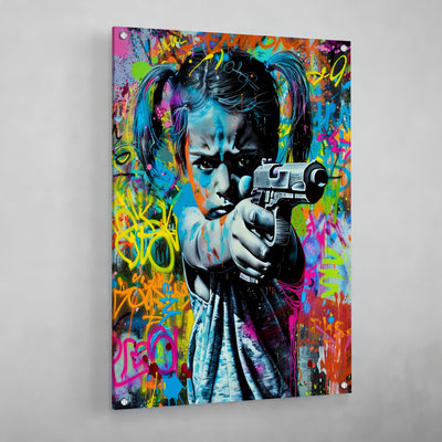Tableau Petite Fille Street Art - The Art Avenue