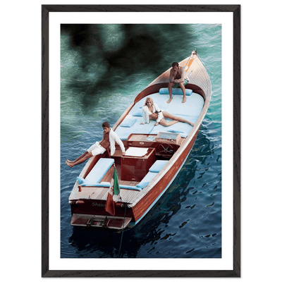 Tableau Photographie Bateau Vintage Lac de Come - The Art Avenue