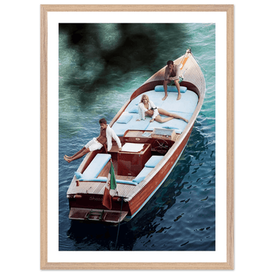 Tableau Photographie Bateau Vintage Lac de Come - The Art Avenue