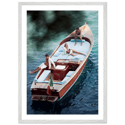Tableau Photographie Bateau Vintage Lac de Come - The Art Avenue