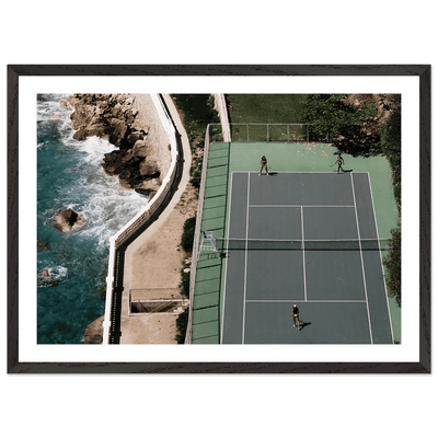 Tableau Photographie Court de Tennis et Océan - The Art Avenue