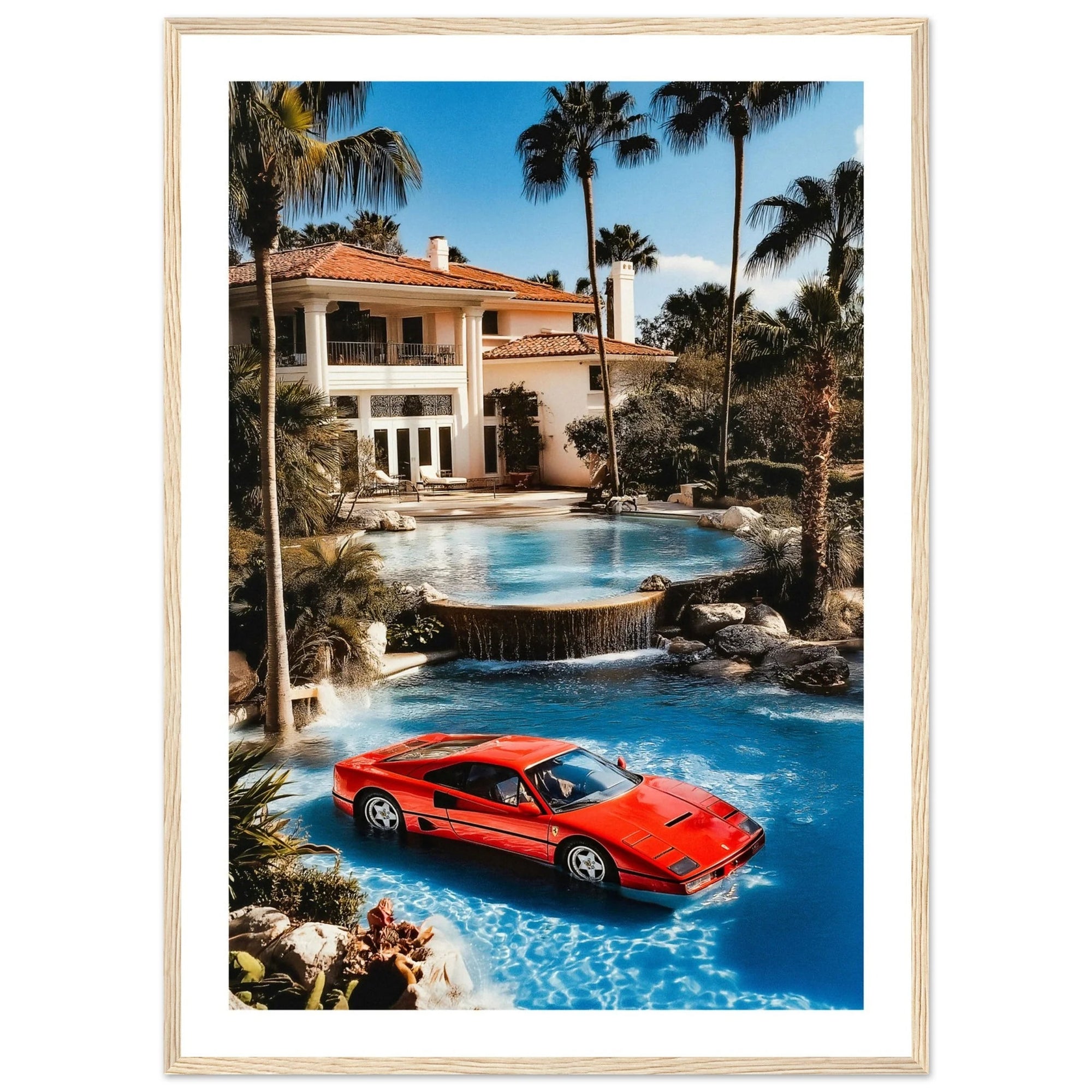 Tableau Photographie Ferrari Rouge - The Art Avenue