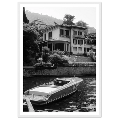 Tableau Photographie Lac De Côme Bateau - The Art Avenue