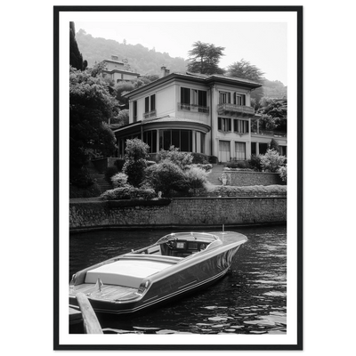 Tableau Photographie Lac De Côme Bateau - The Art Avenue
