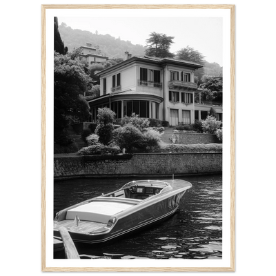 Tableau Photographie Lac De Côme Bateau - The Art Avenue