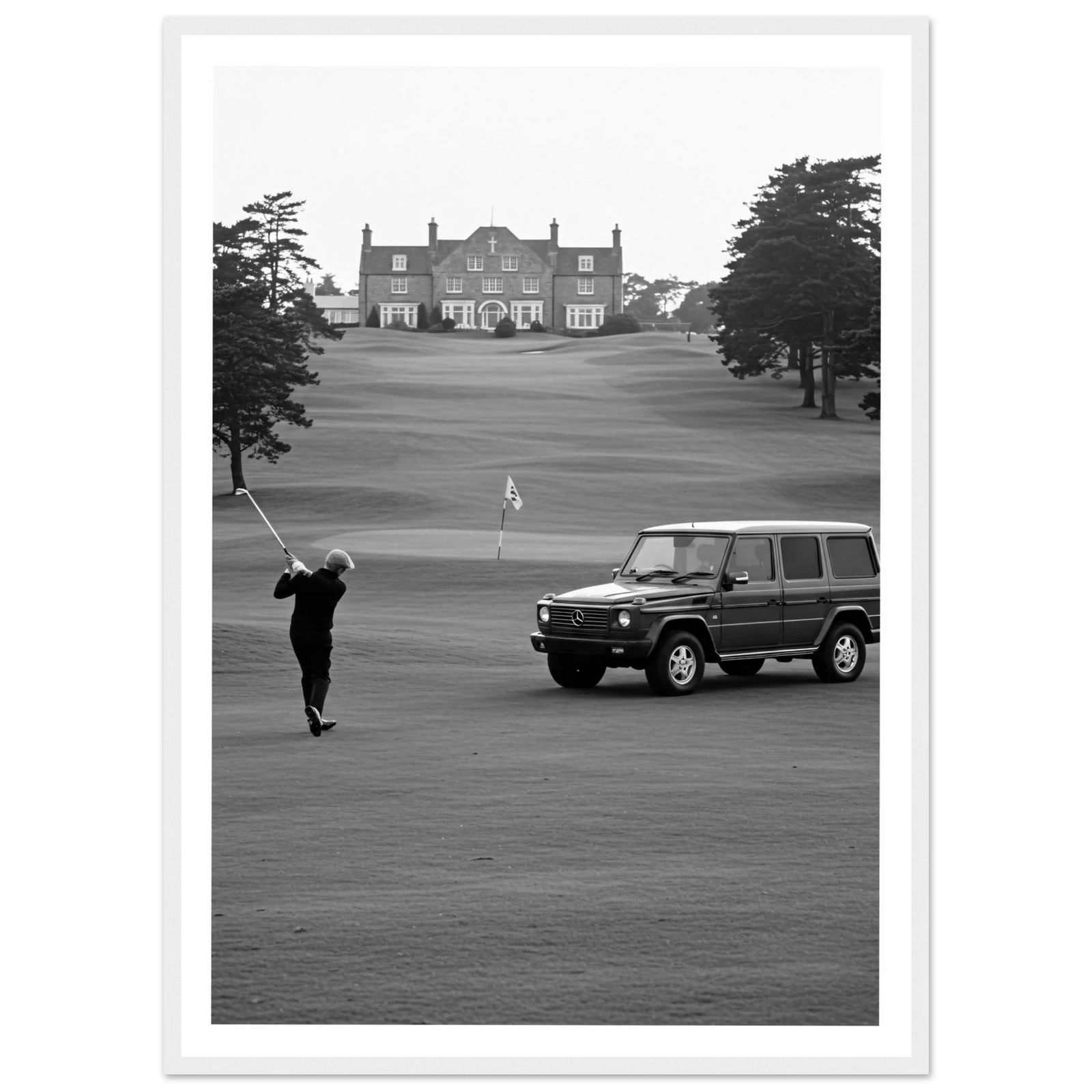 Tableau Photographie Noir et Blanc Golf - The Art Avenue
