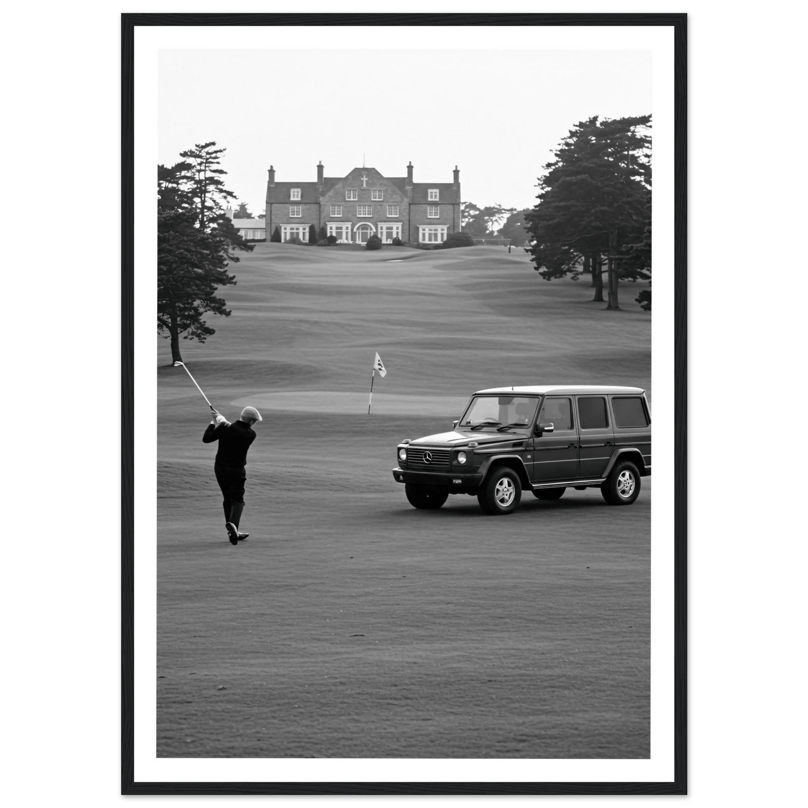 Tableau Photographie Noir et Blanc Golf - The Art Avenue