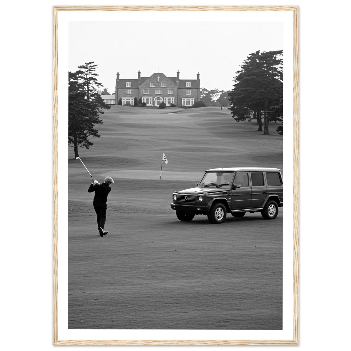 Tableau Photographie Noir et Blanc Golf - The Art Avenue