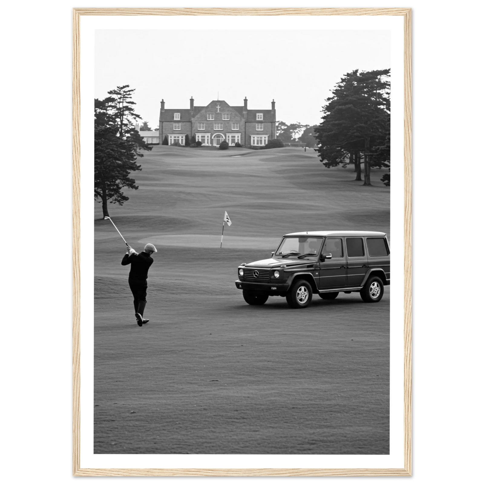 Tableau Photographie Noir et Blanc Golf - The Art Avenue