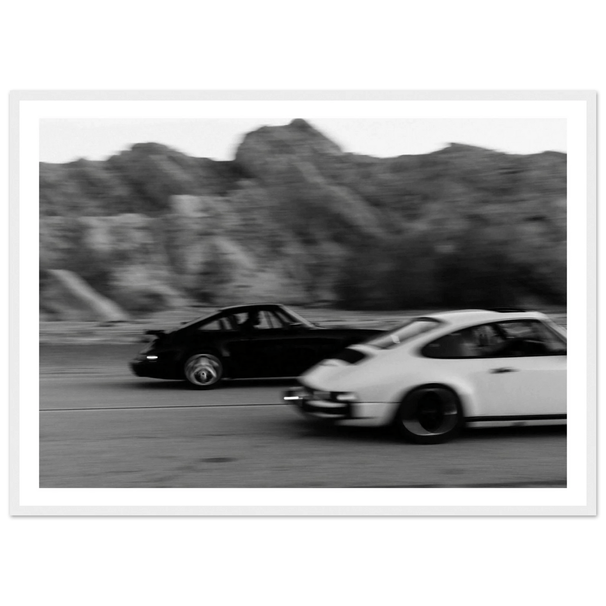 Tableau Photographie Noir et Blanc Porsche - The Art Avenue