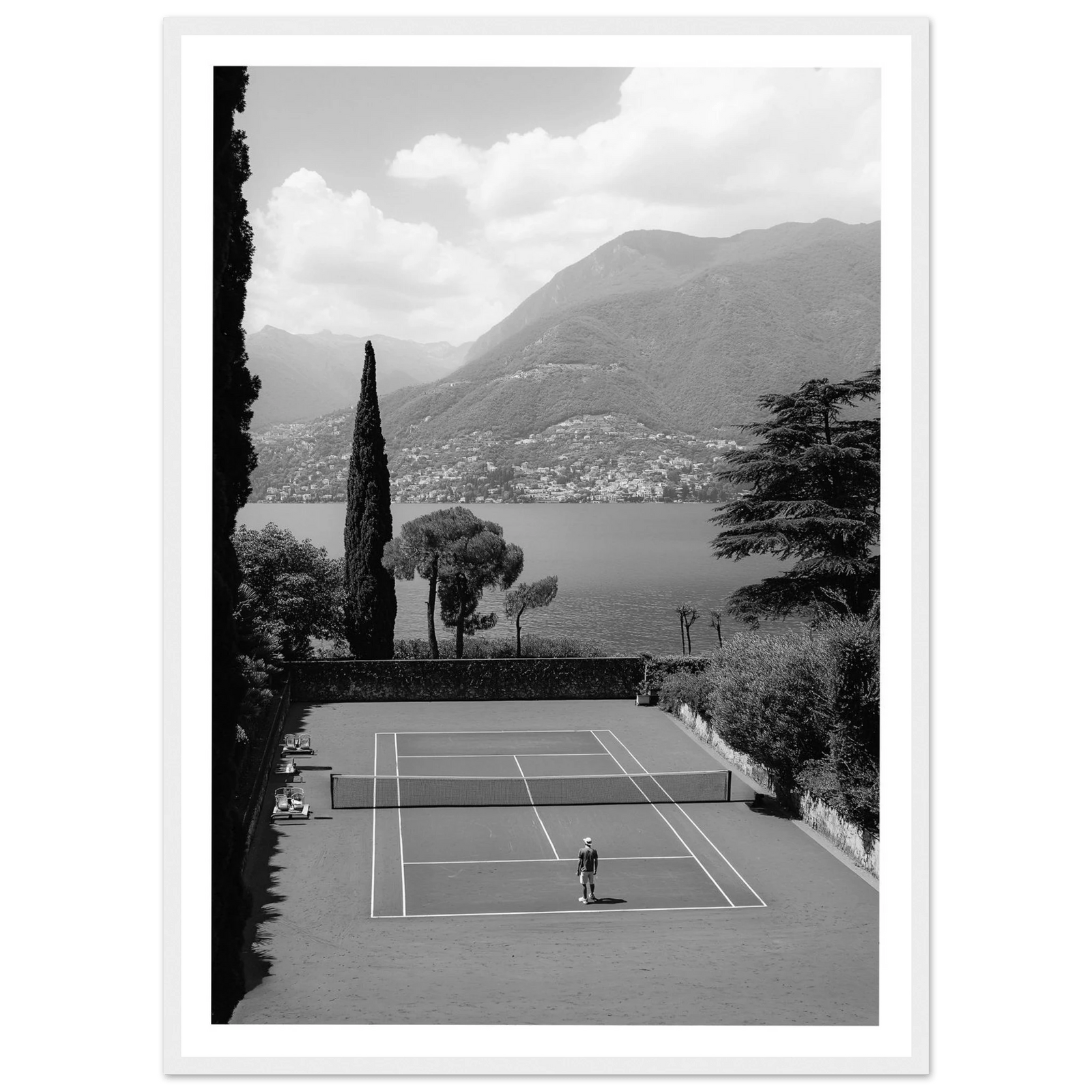 Tableau Photographie Noir et Blanc Tennis - The Art Avenue