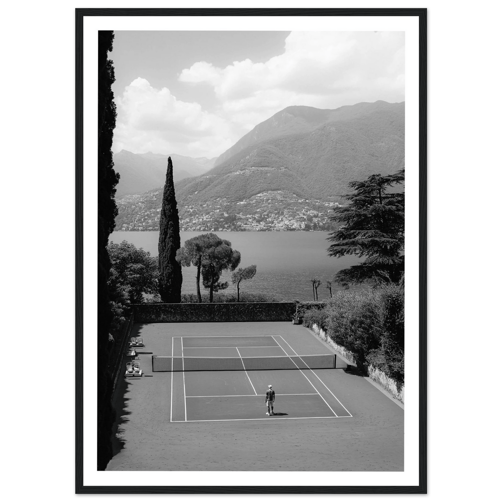 Tableau Photographie Noir et Blanc Tennis - The Art Avenue
