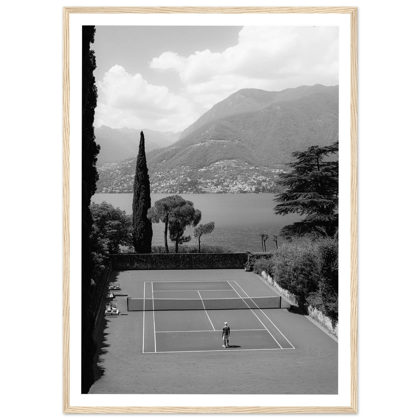 Tableau Photographie Noir et Blanc Tennis - The Art Avenue
