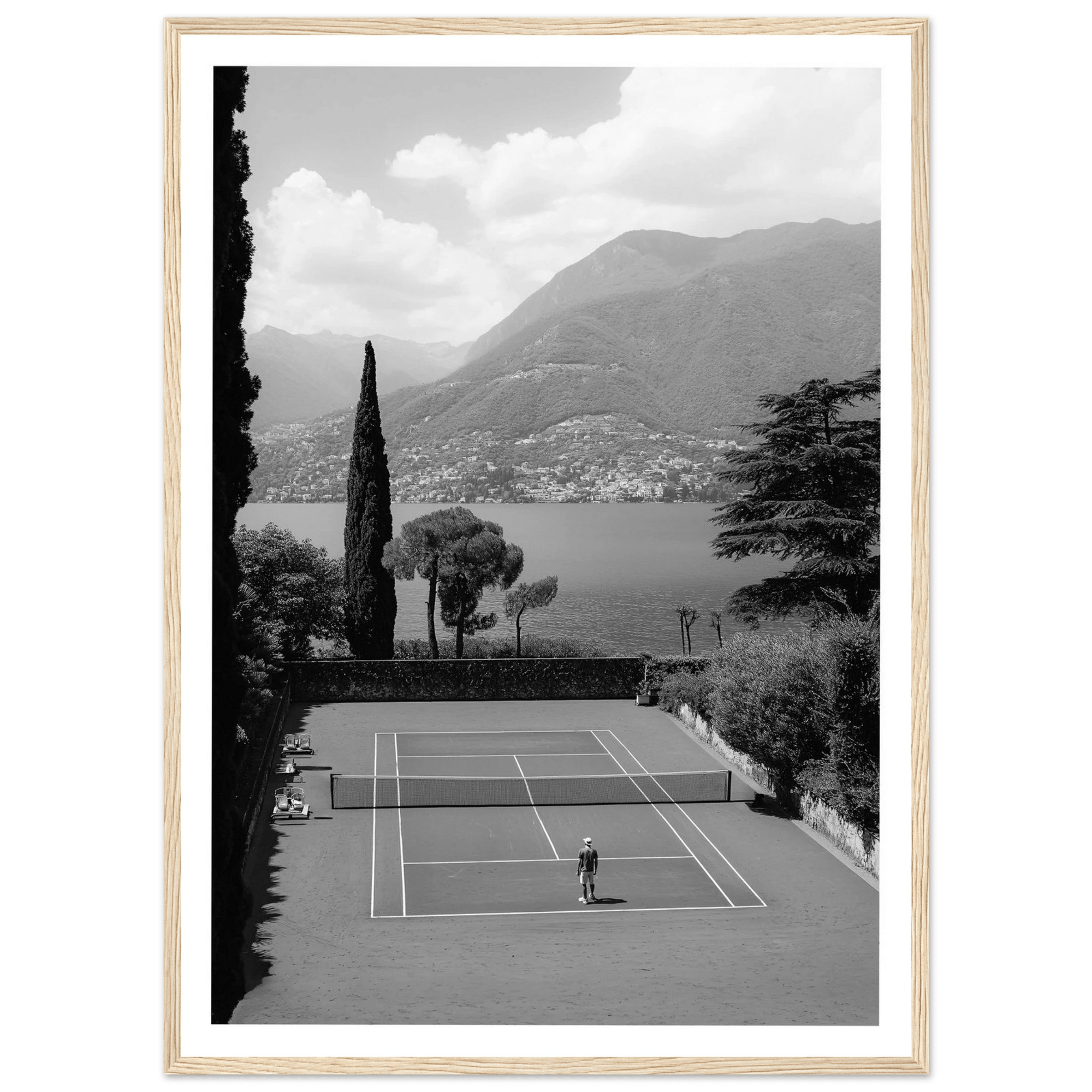 Tableau Photographie Noir et Blanc Tennis - The Art Avenue