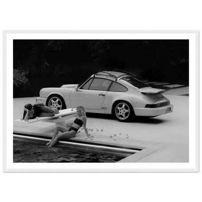 Tableau Photographie Porsche Piscine - The Art Avenue