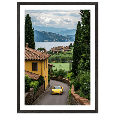 Tableau Photographie Route Italienne et Voiture de Luxe - The Art Avenue