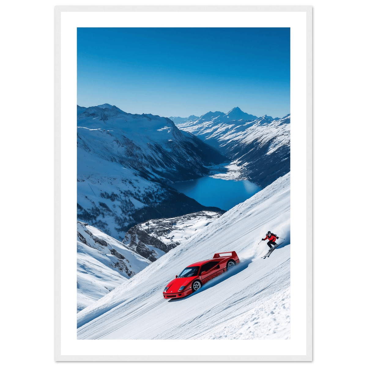 Tableau Photographie Ski Ferrari - The Art Avenue