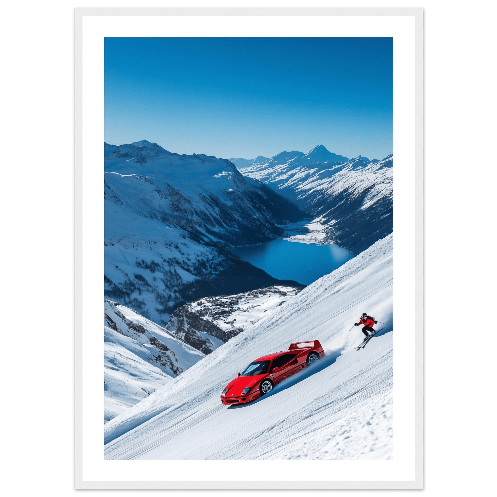 Tableau Photographie Ski Ferrari - The Art Avenue