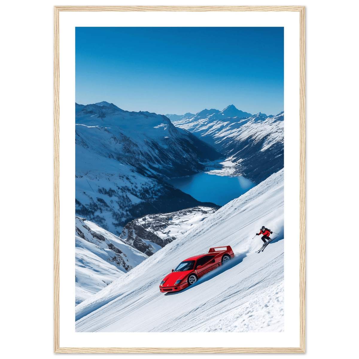 Tableau Photographie Ski Ferrari - The Art Avenue