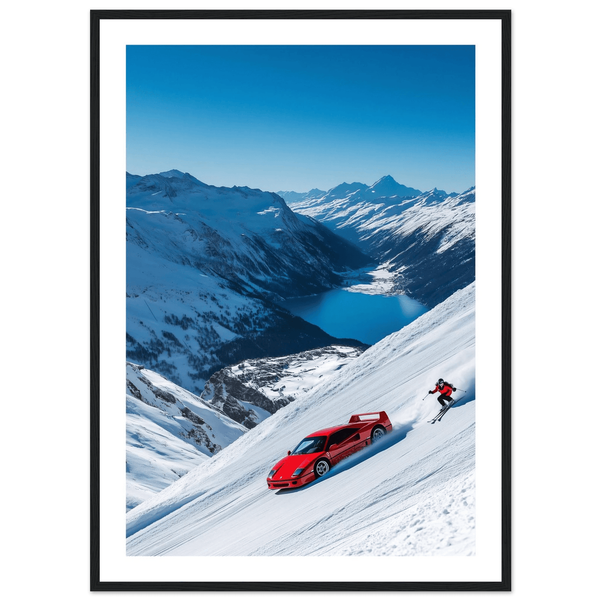 Tableau Photographie Ski Ferrari - The Art Avenue