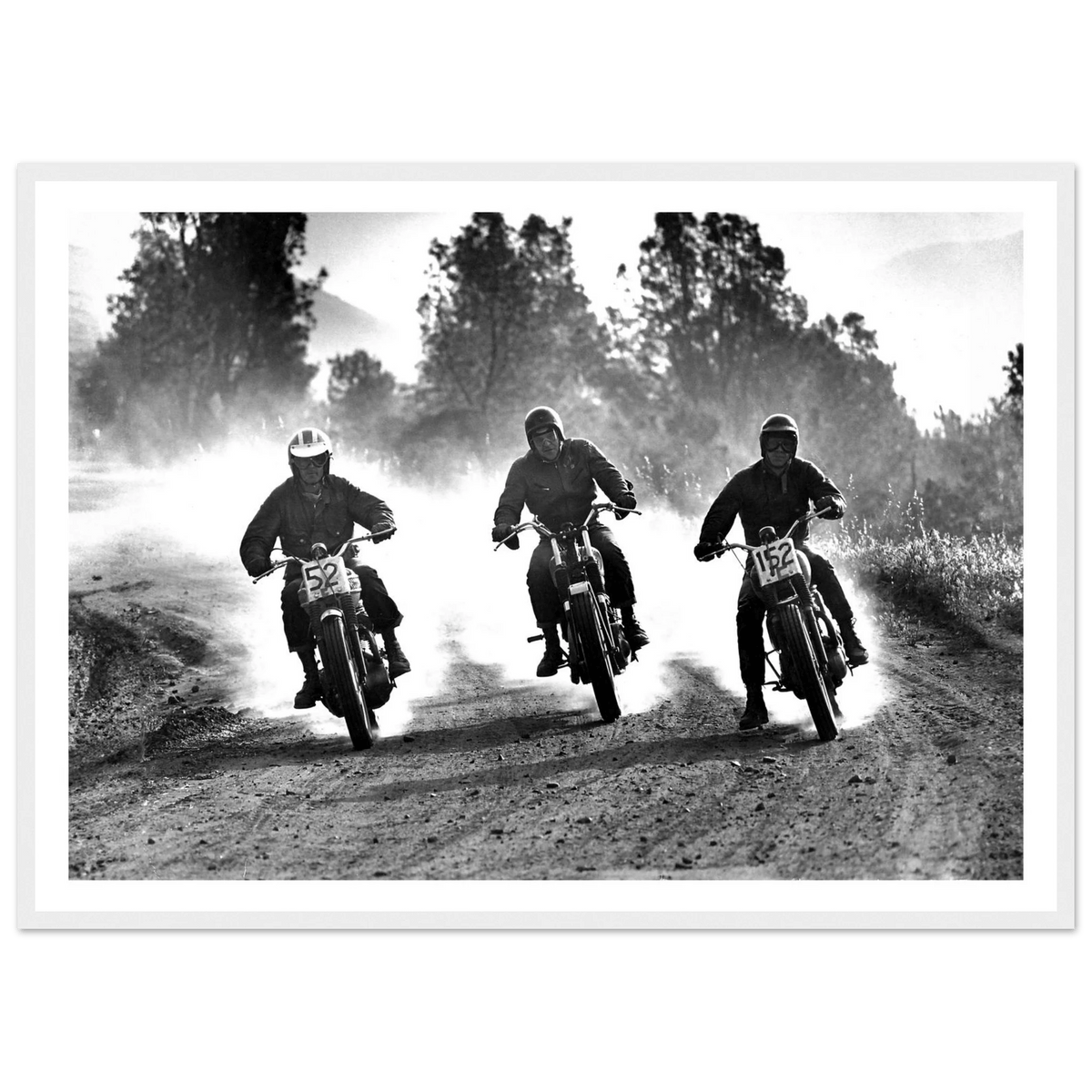 Tableau Photographie Steve McQueen Moto - The Art Avenue
