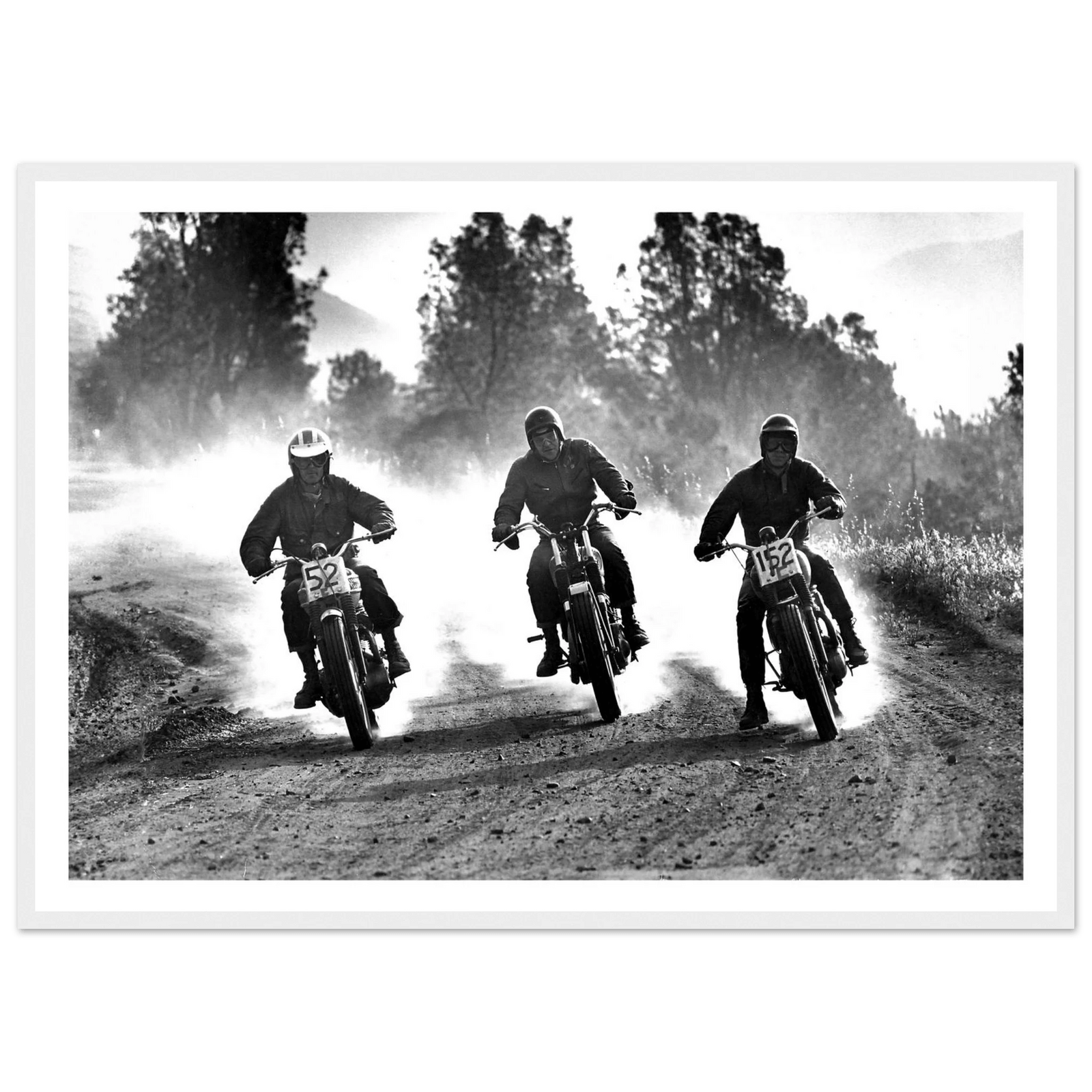 Tableau Photographie Steve McQueen Moto - The Art Avenue
