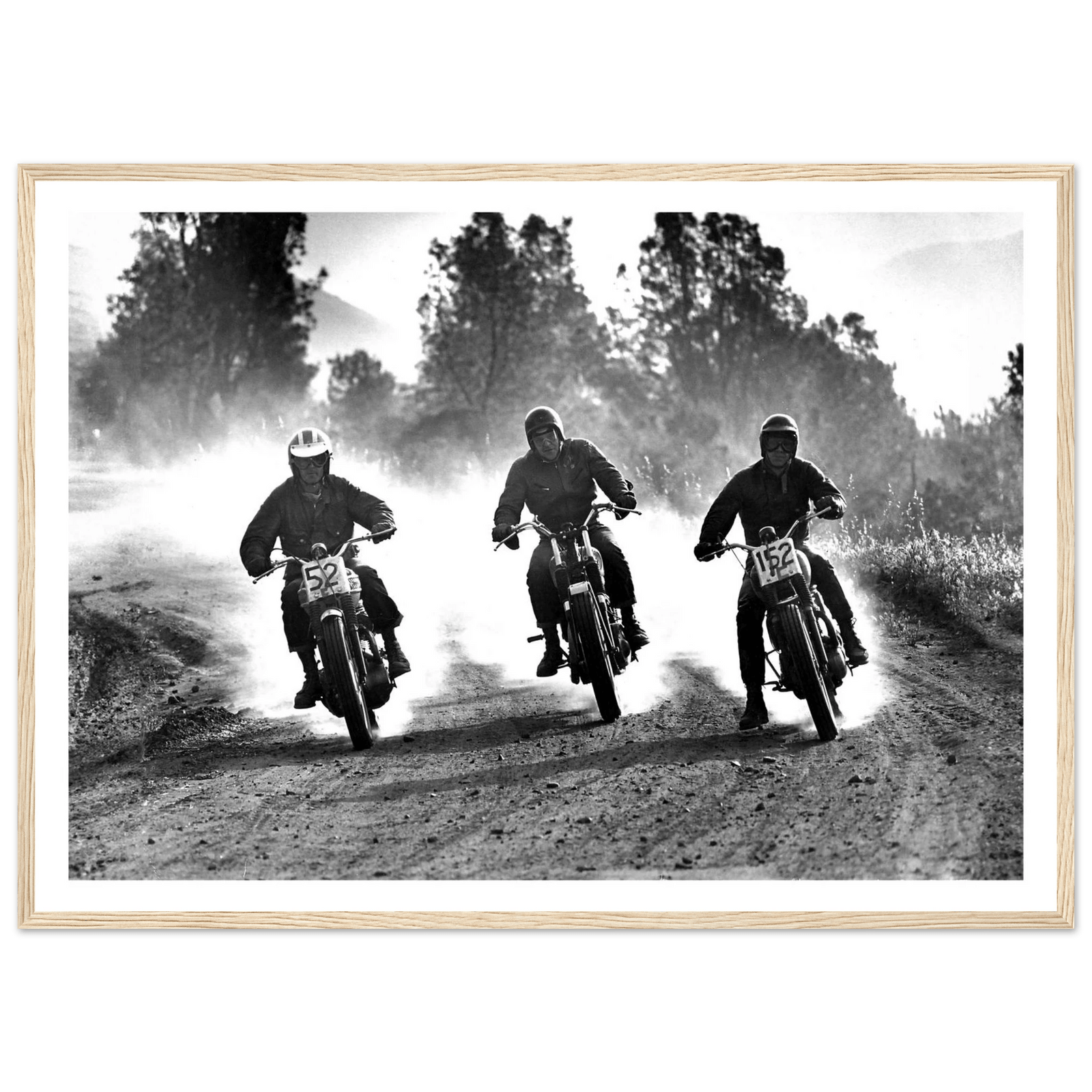 Tableau Photographie Steve McQueen Moto - The Art Avenue